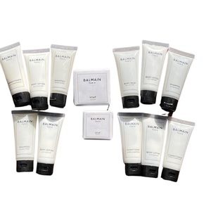 15 piece Balmain travel sized toiletry products